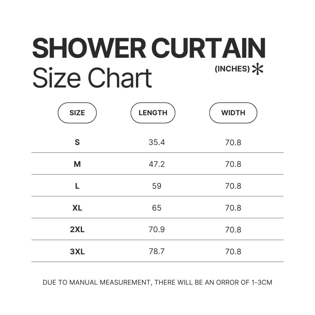 Shower Curtain Size Chart - Wind Breaker Store